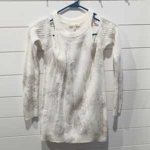 Cold shoulder sweater